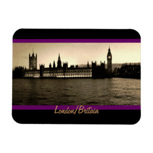 London, Vintage Westminster + Big Ben Uhr /Briten Magnet