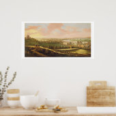 London von Greenwich Hill, c.1680 (Öl auf Leinwand Poster (Küche)