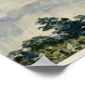 London von Hampstead Heath (John Constable) Poster (Ecke)