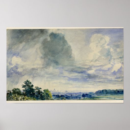 London von Hampstead Heath (John Constable) Poster (Vorne)