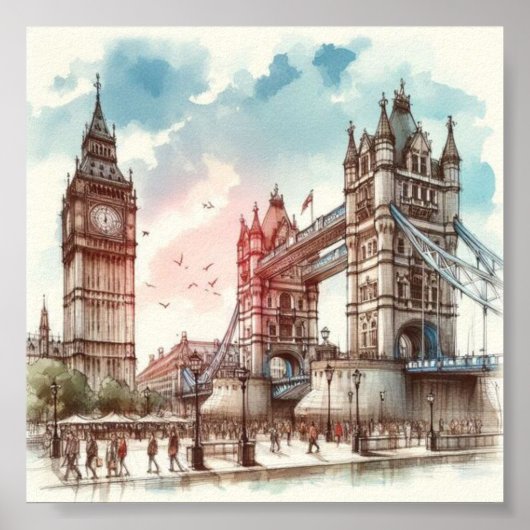 London Wall Art Poster (Vorne)