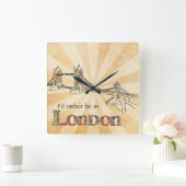 London Wall Clock Quadratische Wanduhr (Zuhause)