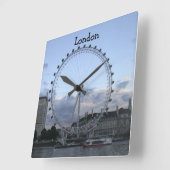 London-Wanduhr Quadratische Wanduhr (Winkel)