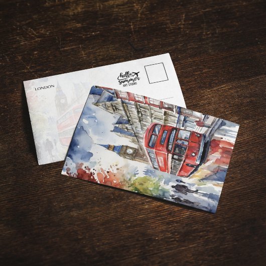 London Watercolor Einladung