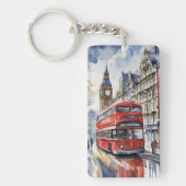 London Watercolor Schlüsselanhänger (Vorderseite)