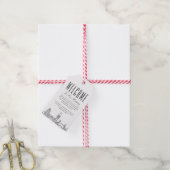 London Wedding | Begrüßungstipps Geschenkanhänger (Mit Garn)