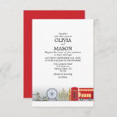 London Wedding Invitation UK England Einladung (Vorne/Hinten)