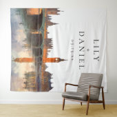 London Wedding Photo Backdrop Wandteppich (Beispiel (Horizontal))