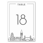 London Wedding | TISCHNUMMER (Rückseite)