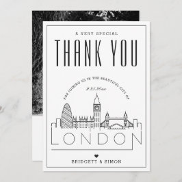London Wedding | Vielen Dank + Foto-Karte Karte