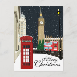 London - Weihnachts-Weihnachts-Postkarte Feiertagspostkarte