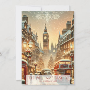 London-Weihnachtskarte – Londons festliche Szene Feiertagskarte