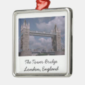 London-Weihnachtsverzierung Silbernes Ornament (Links)