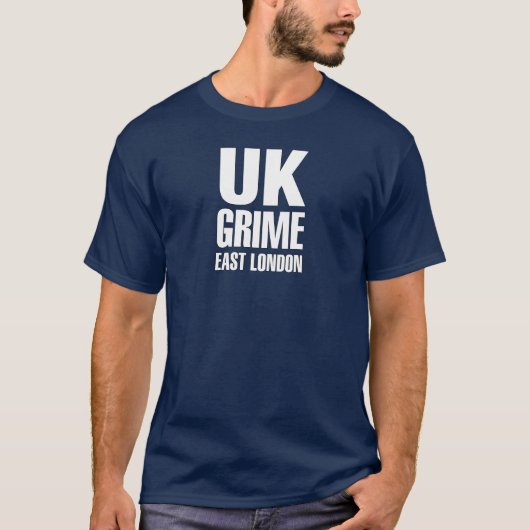 LONDON-Weißfarbe des BRITISCHEN Schmutzes Ost T-Shirt (Vorderseite)