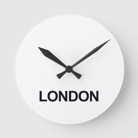 LONDON WELTWEIT ZEITMEZONKLOCK-SET RUNDE WANDUHR (Vorderseite)