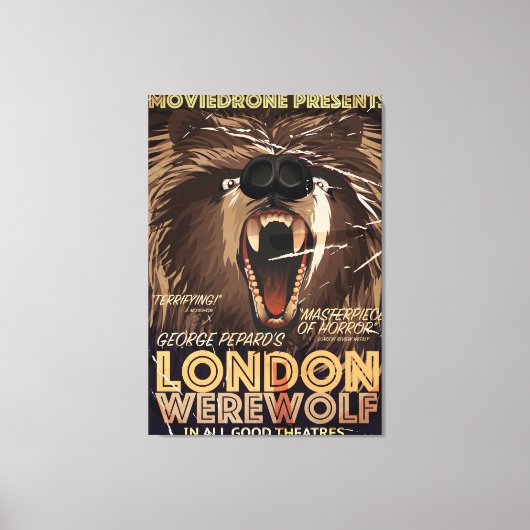 London Werewolf Vintag Movie Poster Leinwanddruck (Vorderseite)