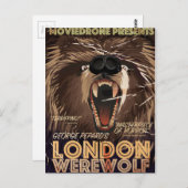 London Werewolf Vintag Movie Poster Postkarte (Vorne/Hinten)