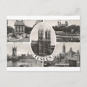 London Westminster Abbey Vintage Multiview-Ansicht Postkarte