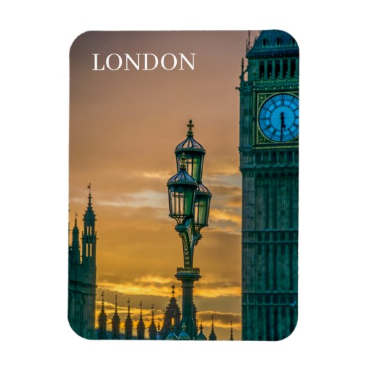 London Westminster bei Sonnenuntergang Kühlschrank Magnet (Vertikal)