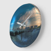 London Westminster Cityscape Foto Ball Große Wanduhr (Winkel)