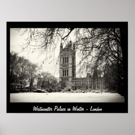 London - Westminster im Winter Nr.2 (Poster) Poster