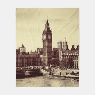 London Westminster mit Big Ben und Bridge. alt, lo Fleecedecke