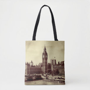 London Westminster mit Big Ben und Bridge. alt, lo Tasche