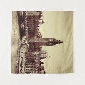 London Westminster mit Big Ben und Bridge. alt, lo Wandteppich (Vorderseite (Horizontal))