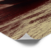 London Westminster mit Big Ben und Bridge. Poster (Ecke)