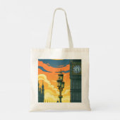 London Westminster sunset tote bag Tragetasche (Rückseite)