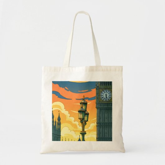 London Westminster sunset tote bag Tragetasche (Vorne)
