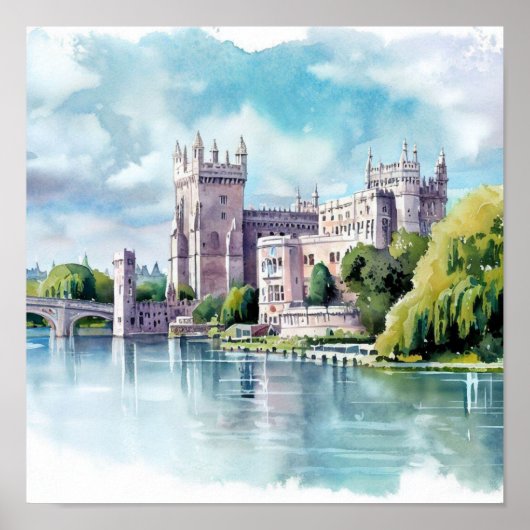 London-Windsor Castle, (A), Watercolor Poster (Vorne)