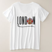 London Women Plus Size T - Shirt (Design Rückseite)