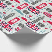 London Wrapping Paper Geschenkpapier (Ecke)