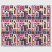 London Wrapping Paper Geschenkpapier (Flach)