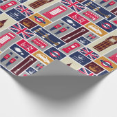 London Wrapping Paper Geschenkpapier (Ecke)