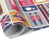 London Wrapping Paper Geschenkpapier (Rolleneckpunkt)