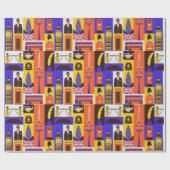 London Wrapping Paper Geschenkpapier (Flach)