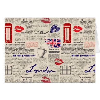 London-Zeitungs-Muster