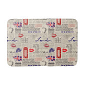 London-Zeitungs-Muster Badematte (Vorderseite)