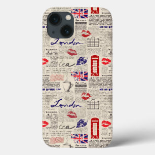 London-Zeitungs-Muster Case-Mate iPhone Hülle