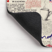 London-Zeitungs-Muster Mousepad (Ecke)