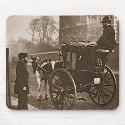 LondonCabmen, "vom Straßen-Leben in London", 1877- Mousepad (Vorne)