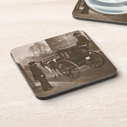 LondonCabmen, "vom Straßen-Leben in London", 1877- Untersetzer (Linke Seite)