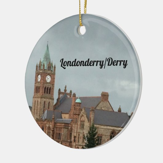 Londonderry Clock Tower Keramik Ornament (Links)