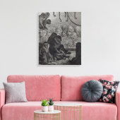 Londoner Affen Leinwanddruck (Insitu (Wohnzimmer))