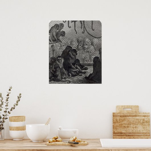 Londoner Affen Poster (Küche)