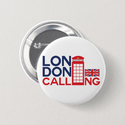 Londoner Anruf Button (Vorne & Hinten)