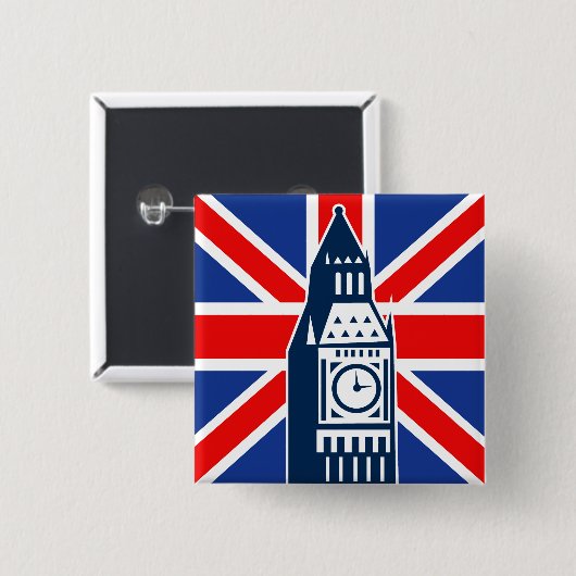 Londoner Anruf Button (Vorne & Hinten)