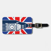 Londoner Anruf Gepäckanhänger (Vorderseite horizontal)